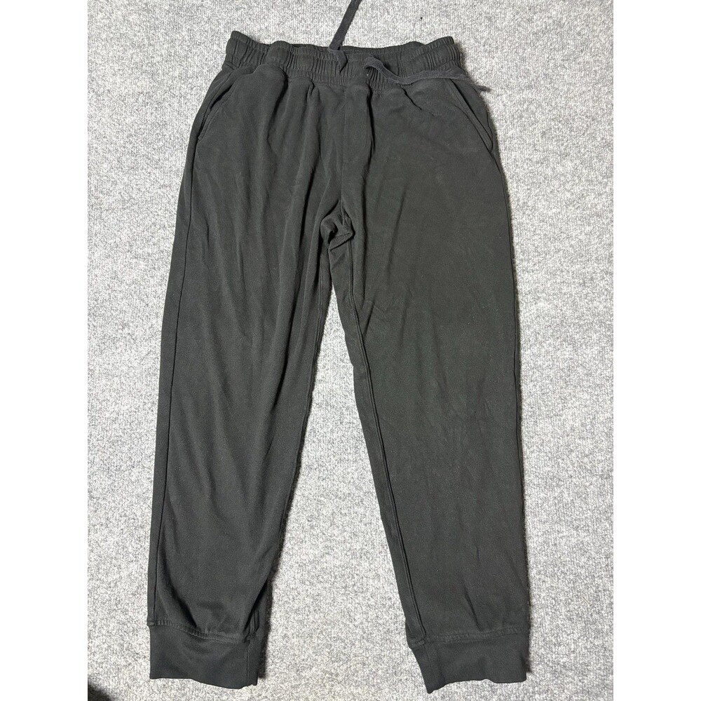 JACHS New York Sweatpants Mens M Black Soft Knit Jogger Elastic Waist Pockets